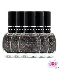 New Black Glitter Nabi Nail Polish