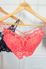 The Crochet Lace Bralette With Bra Pads