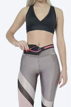 Stride Dual Pocket Running Belt and Travel Fanny Pack for All Outdoor Sports