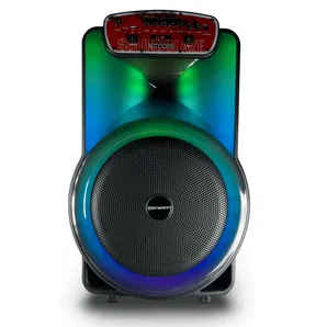 Portable Bluetooth Party Speaker with Flame Lighting
