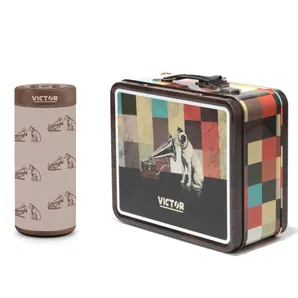 Bluetooth Speaker with Retro Lunchbox Combo