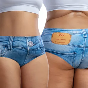 mememe JEANS Classic QUEEN SIZE HIGH WAISTED BRIEF Panty for Women