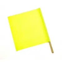 Lime Vinyl Highway Safety Flags, 24 in.