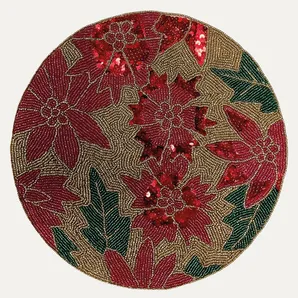 Festive Design Beaded Placemats 
