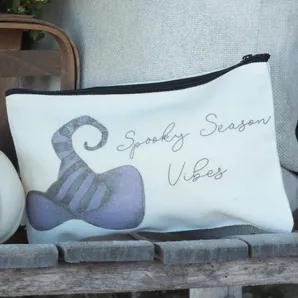 Distressed Witch's Hat Zipper Pouch