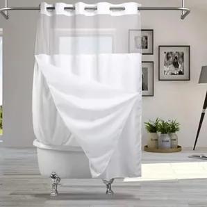 GOSC Collection Hookless and Weighted Shower Curtains 2 PK