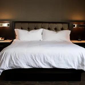 T-250 White Blended 10 MM Satin Stripe Sheets
