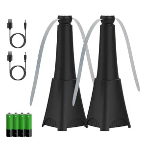 2 Pack Portable Reflective Fly Repellent Fan 
