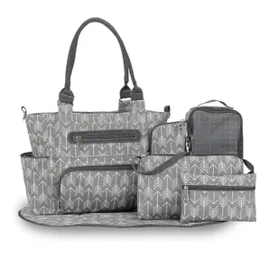 8Pcs Baby Nappy Diaper Bags Set 