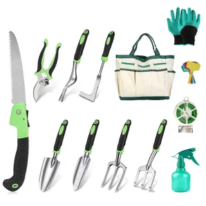 13Pcs Garden Tool Set Aluminum Alloy Gardening Hand Tools Starter Kit