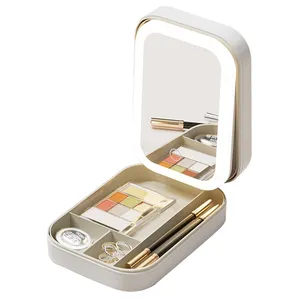 Portable Travel Makeup Bag With LED Mirror 