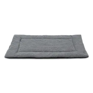 Dog Bed Mat Comfortable Fleece Pet Dog Crate Carpet Reversible Pad 