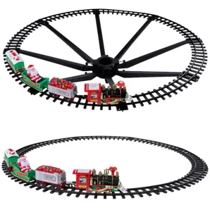 Electric Train Set Kid Toy Xmas Steam Train Kit 