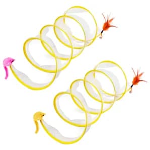 2Pcs Foldable Cat Tunnel 