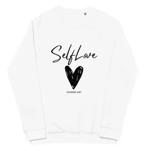 Organic Sweatshirt SELF LOVE Unisex organic raglan sweatshirt