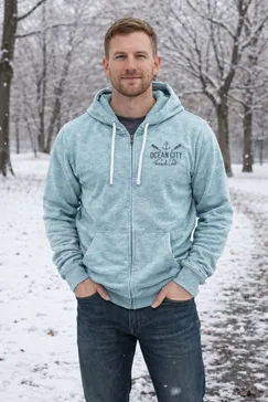 FULL ZIPPER NANTUCKET HOODIE  SWEATSHIRT UNISEX