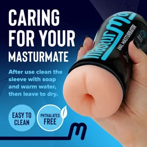 MASTURMATE REALISTIC FEEL MALE STROKER - BUTT - MOCHA 