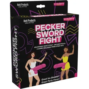 PECKER SWORD FIGHT GAME STRAP ON LARGE PENIS 2 PACK 
