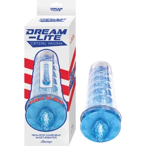 DREAM-LITE CRYSTAL VAGINA MASTURBATOR BLUE 