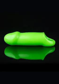 GLOW SMOOTH THICK STRETCHY PENIS SLEEVE GLOW IN THE DARK 
