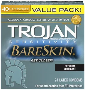 TROJAN BARESKIN LUBRICATED 24PK 