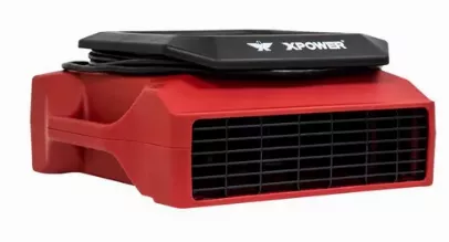 XPOWER PL-700A 1/3 HP 1050 CFM 3 Speed Low Profile Air Mover, Floor Fan, Carpet Dryer with Built-in Power Outlets