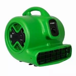 XPOWER X-600A 1/3 HP 2400 CFM 3 Speed Air Mover, Carpet Dryer, Floor Fan, Blower with Built-in GFCI Power Outlets 