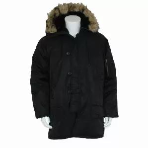 GI Style N-3B Parka - Black - Small                       