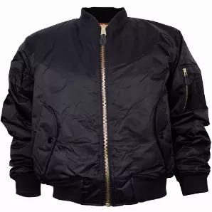 MA-1 Flight Jacket - Black - 7XL                      