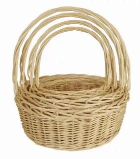 Set Of 4 Willow Baskets