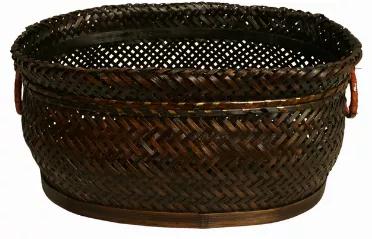 13.75" Oval Bamboo Basket