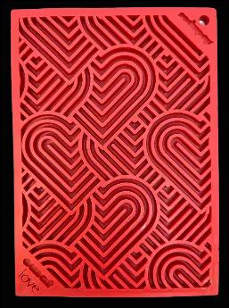Heart Design "Love" eMat Enrichment Lick Mat