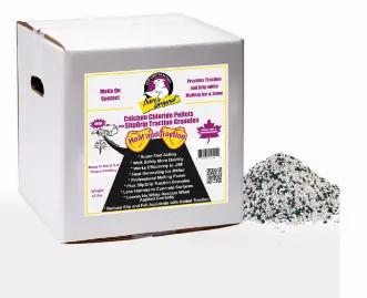40lb Box of Bare Ground Calcium Chloride Pellets w/ Infused Traction Granules 