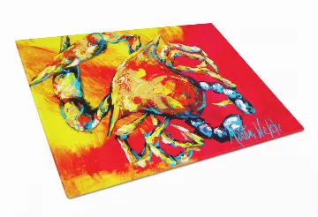 Shellfish Glass Cutting Board Large