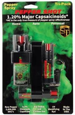 Pepper Shot 1.2% Mc Tri-Pack Pepper Spray 