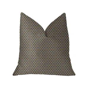 Plutus Zurie Bliss Prussian Blue Luxury Throw Pillow