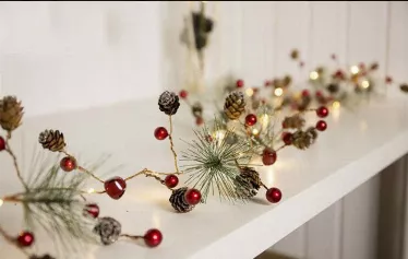 Christmas Garland, 6Ft Led Light Holiday Garland