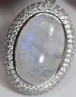 Rainbow Moonstone Necklace Pendant