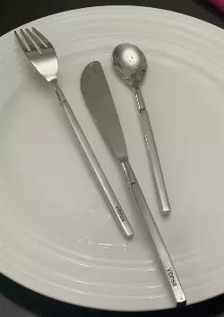 Vibhsa 36-PC Flatware Set (Dinner Knife, Dinner Fork, Dessert Spoon)