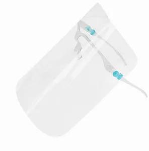Anti-Fog Face Shields for Glasses (2 Pairs of Fasteners & Clips + 5 Shields)