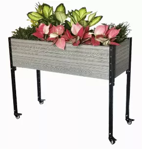 Urban Mobile Garden in Grey 45" L x 19" W x 36" H 