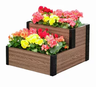 Mini Cascade Garden Bed 21" L x 24"/12" W x 7"/14" H 