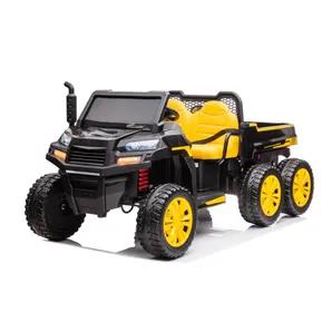 24V 6 Wheeler Freddo Tractor Trailer 2 Seater Ride-on