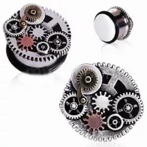 316L Surgical Steel Steampunk Gear Menagerie Plug