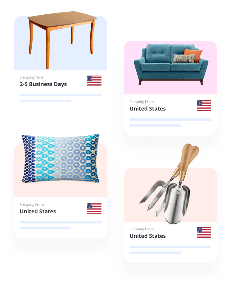 DROPSHIPPING HOME DECOR & FURNITURE PRODUCTS