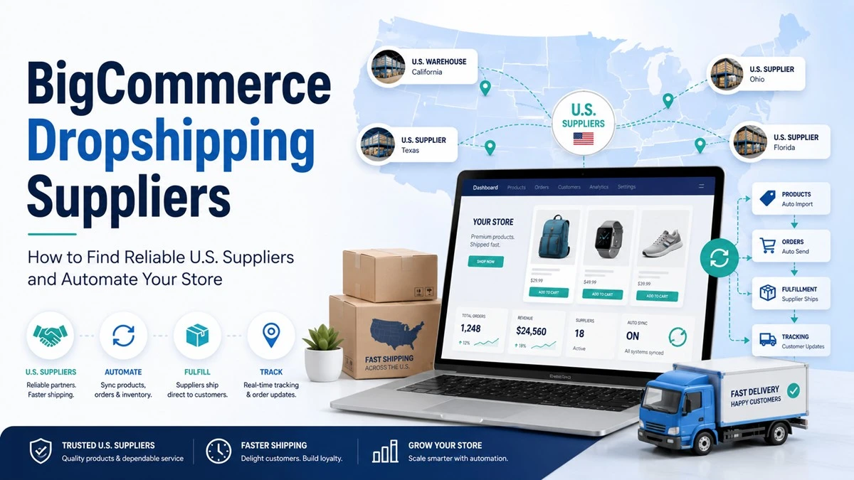 BigCommerce Dropshipping Suppliers: How to Find Reliable U.S. Suppliers and Automate Your Store