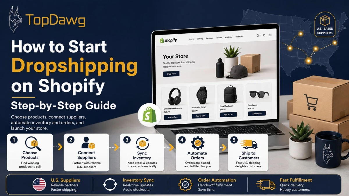 How to Start Dropshipping on Shopify (Step-by-Step Guide)