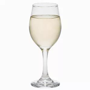 Looking for an all-purpose glass goblet? Here it is. Each clear glass goblet stands 8" tall and holds up to 11 ounces. We carefully pack 12 of these goblets in a brown corrugated carton for their own protection.