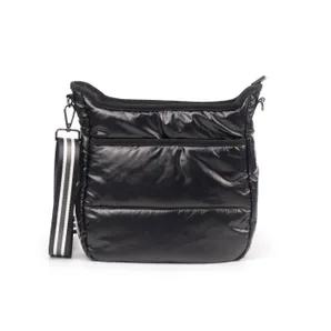 <p>Now you can have the perfect puffy bag! Our beautiful puffy messenger from Threaded Pear is the perfect take anywhere bag. This stunning bag features a spacious interior for all your must-have essentials and the exterior pocket is closed by a magnetic snap to quickly and easily access your items on the go. </p><br>
<ul>
<li>Body - 11" W x 12" H x 3.5" D</li>
<li>Shoulder Strap - Shortest 30" Buckle to Buckle, Longest 50" Buckle to Buckle</li>
<li>GunMetal Hardware</li>
</ul>
