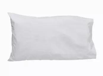 Pillow Case Blank (Non Printed) Pillow Cases are 21" x 28" (standard size). They are made from 60% Combed Cotton and 40% polyester.